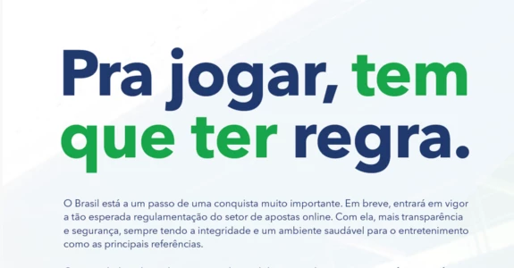 Instituto Brasileiro de Jogo Responsável lança campanha em defesa da regulamentação do setor de apostas online