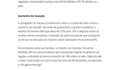 Pesquisa aponta que apostas ilegais geram perda de R$ 10,8 bilhões em impostos ao governo